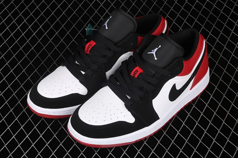 All Categories Air Jordan Jordan Series Basketball Shoes Air Jordan 1 Low New Version Air Jordan 1 Low AJ1 Joe 1 Low Top Leather Black Toe 553558-116